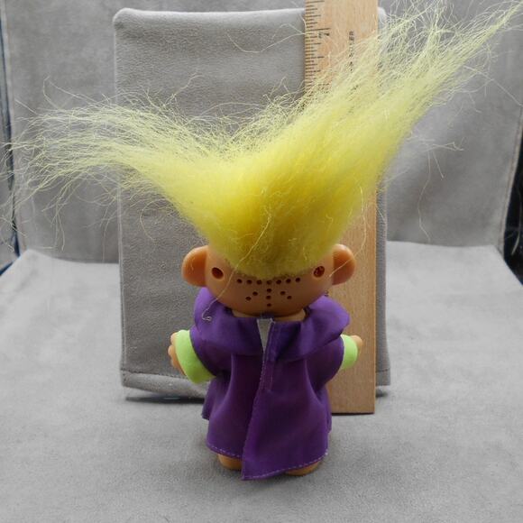 Vintage Toymax 1992 Wizard Troll Doll Eye's Light Up Yellow Hair No Sound - Picture 8 of 10